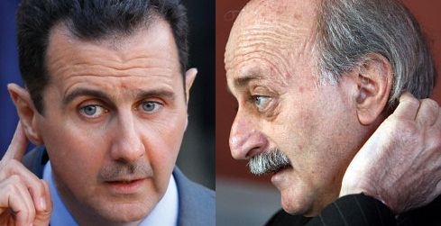 وليد-جنبلاط-والرئيس-الأسد