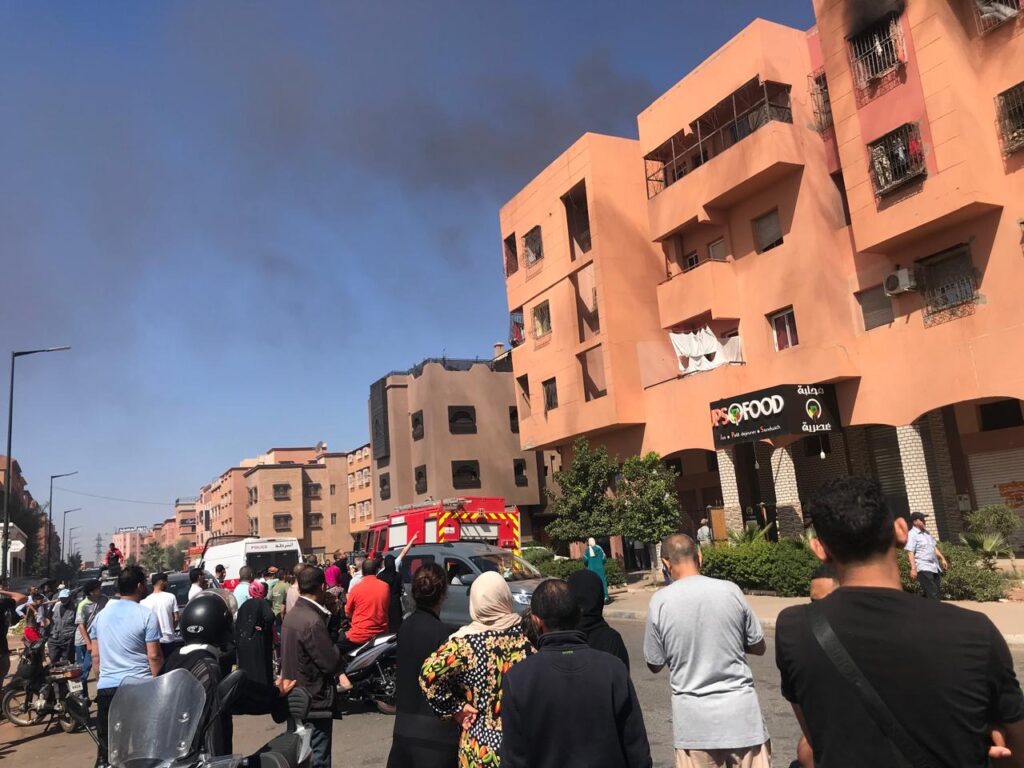 عاجل.. خسائر مادية جسيمة اثر اندلاع حريق بشقة سكنية بمراكش
